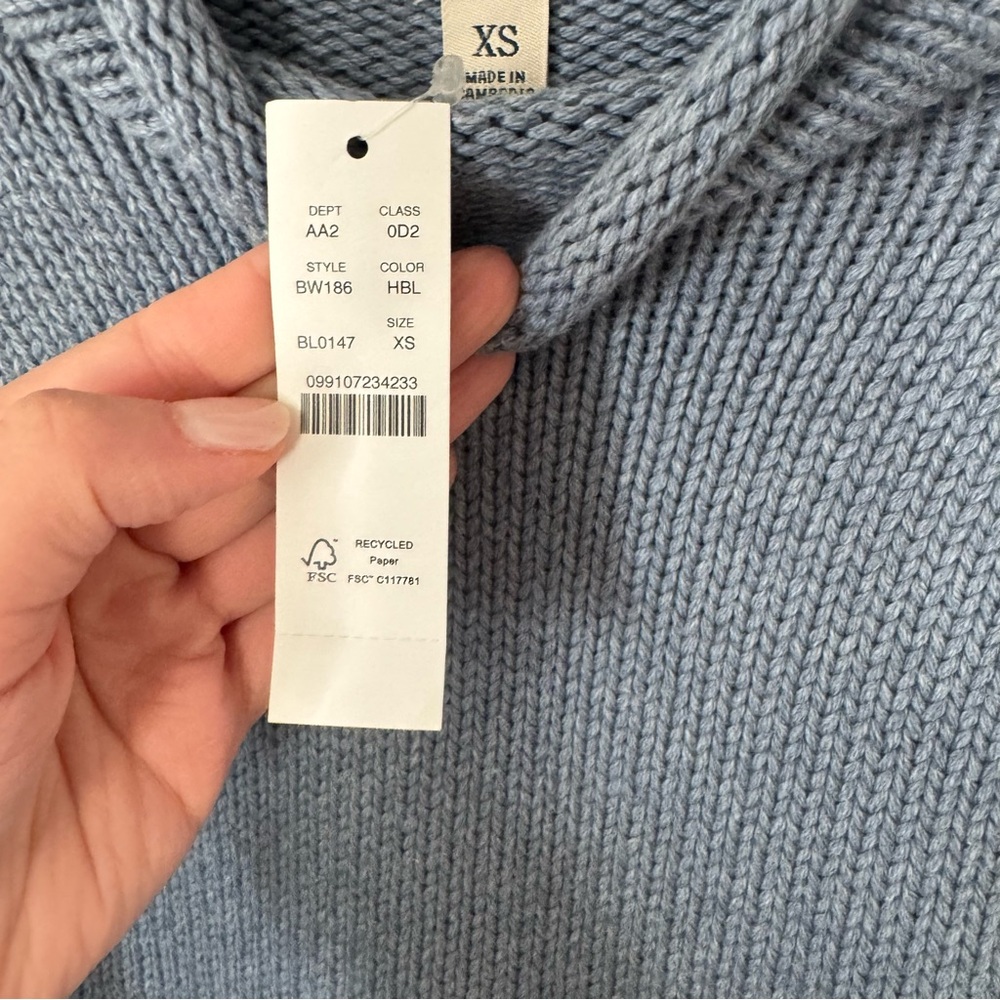 J. Crew Light Blue Turtleneck Sweater - Picture 4 of 5